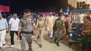 पूर्णिया बिहार 29 सितंबर25*कस्बा थाना महावीर चौक स्थित रावण दहन स्थल का निरीक्षण किया