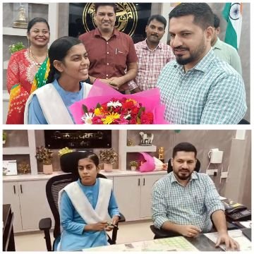 बाराबंकी30सितम्बर25*जिलाधिकारी की पहल : दुर्गा अष्टमी पर आंचल ने थामी डीएम की कुर्सी।