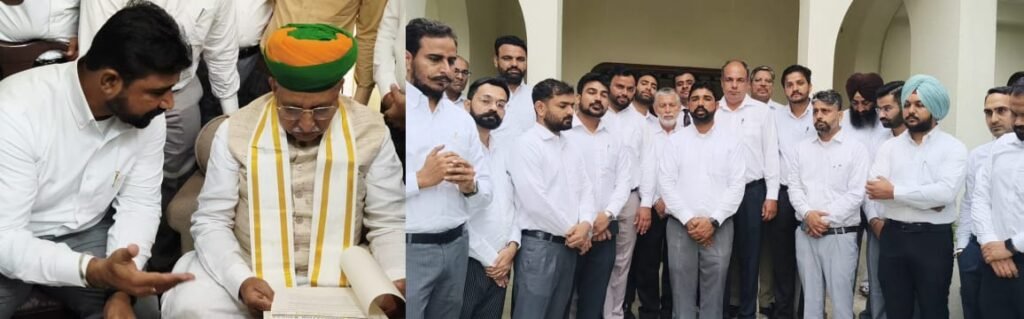 पंजाब6अक्टूबर25*राज्य के कानूनी मंत्री को मांगपत्र देकर बार एसो. प्रधान प्रकाश सिंह बराड़ ने अबोहर में एडीजे कोर्ट की मांग की