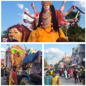 बांदा1अक्टूबर25* नवरात्रि विसर्जन महोत्सव: शहर से देहात तक भक्ति की बयार, 550 मूर्तियों का भव्य विसर्जन*