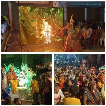 कौशाम्बी2अक्टूबर25*धू-धूकर जली रावण के सोने की लंका उलटि पलटि लंका सब जारी कूदि परा पुनि सिंधु मझारी*