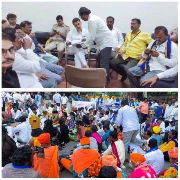 दिल्ली2अक्टूबर25*जंतर मंतर पर कलात्मक विरोध: घुमंतू कलाकार कर्नाटका आरक्षण अन्याय के खिलाफ लड़ाई