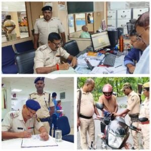 पूर्णिया बिहार 4 अक्टूबर 25*पूर्णिया पुलिस अधीक्षक के आदेश के मुताबिक सुरक्षा, अपराध नियंत्रण एवं बैंकों का निरीक्षण क्या गया