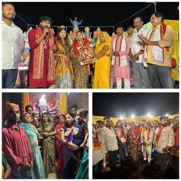 सुल्तानपुर4अक्टूबर25*भाजपा नेत्री नूतन पांडेय ने परिवार संग किए मां दुर्गा के दर्शन*
