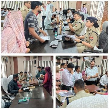 बाँदा4अक्टूबर25*जिलाधिकारी बांदा, जे0रीभा की अध्यक्षता में तहसील सदर बाॅदा में सम्पूर्ण समाधान दिवस का आयोजन किया गया।