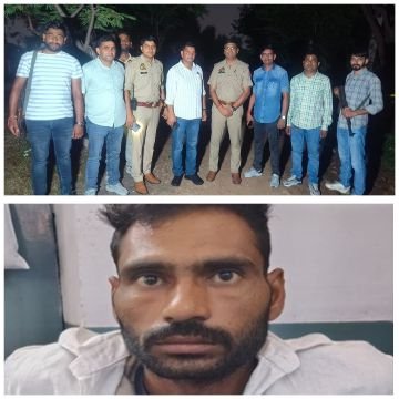 मथुरा5अक्टूबर25*थाना हाईवे पुलिस एवं एसओजी टीम की सयुक्त कार्यवाही में इनामिया अभियुक्त को पुलिस मुठभेड में किया गिरफ्तार।*