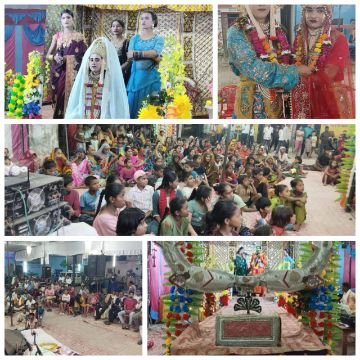 कौशाम्बी8अक्टूबर25*धनुष यज्ञ ,सीता स्वयंवर और परशुराम लक्ष्मण संवाद का हुआ मंचन*