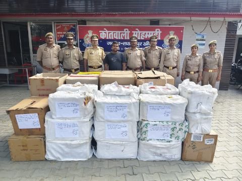 लखीमपुर खीरी9अक्टूबर25*पुलिस और प्रशासन की संयुक्त कार्रवाई में बड़ी मात्रा में अवैध पटाखे बरामद किए गए,