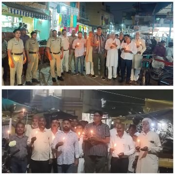 सतना10अक्टूबर25*कांग्रेस द्वारा उचेहरा में केंडिल मार्च*