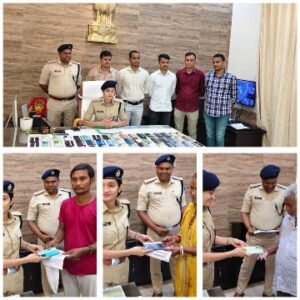 पूर्णिया बिहार 10 अक्टूबर 25* पुलिस अधीक्षक ने ऑपरेशन मुस्कान के तहत 55 मोबाईल को उनके स्वामी को सुपुर्द किया गया