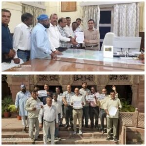 जोधपुर11अक्टूबर25*CJI पर जूता फेंकने के विरोध में शहर कांग्रेस अनुसूचित जाति विभाग ने डीएम को ज्ञापन सौंपा।