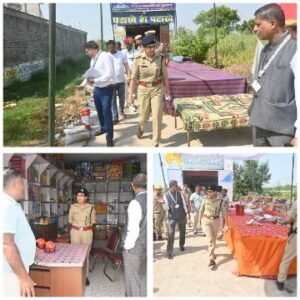 कानपुर देहात12अक्टूबर25*त्योहारों के मद्देनजर सुरक्षा व्यवस्था का डीएम व एसपी ने निरीक्षण किया।