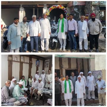 नरवाना हरियाणा14अक्टूबर25*भाकियू के राष्ट्रीय अध्यक्ष चौधरी जोगेन्द्र घासीराम नैन ई बाइक का हिसार रोड नरवाना बाईपास पर मुहूर्त कार्यक्रम में शामिल हुए