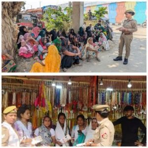 मथुरा 15 अक्टूबर 25* मिशन शक्ति फेज 5.0 के तहत थाना बलदेव , थाना छाता में महिलाओं को किया गया जागरूक एवं आत्मनिर्भर*