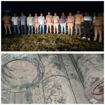 मथुरा17-10-25* पाईप चोर गैंग के वांछित शातिर बदमाश/लुटेरे/चोर को मुठभेड़ के दौरान गिरफ्तार किया