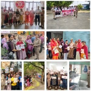 मथुरा 18 अक्टूबर 25 *मिशन शक्ति फेज 5.0 के तहत मथुरा जिले के सभी थाना अंतर्गत महिलाओं को किया गया जागरूक *