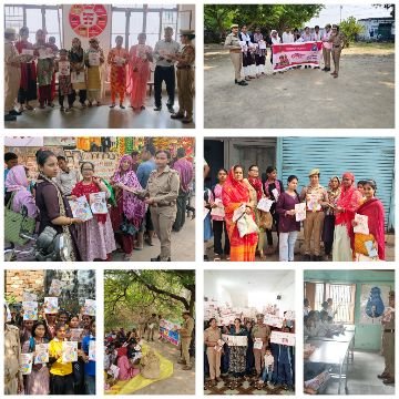 मथुरा 18 अक्टूबर 25 *मिशन शक्ति फेज 5.0 के तहत मथुरा जिले के सभी थाना अंतर्गत महिलाओं को किया गया जागरूक *