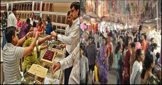 नई दिल्ली19अक्टूबर25*🏵️धनतेरस पर रिकॉर्ड 1,000,000,000,000 की खरीददारी!*