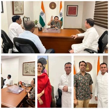 नई दिल्ली/मथुरा19अक्टूबर25* राष्ट्रीय लोक दल के राष्ट्रीय अध्यक्ष एवं केंद्रीय मंत्री जयंत चौधरी जी से शिष्टाचार भेंट