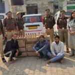 मथुरा 25 नवंबर25*03 अन्तर्राजीय शराब तस्कर/अभियुक्तगण को किया गिरफ्तार ।*
