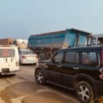 कानपुर नगर 30/11/25*जाम का झाम 👇🏻कानपुर सागर राष्ट्रीय राजमार्ग 🛣️ में पिछले 12 घंटो से जाम लगा हुआ है,