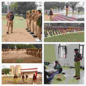बाँदा 11नवम्बर 25**अपर पुलिस अधीक्षक बांदा द्वारा साप्ताहिक मंगलवार परेड की ली गई सलामी व परेड का निरीक्षण 