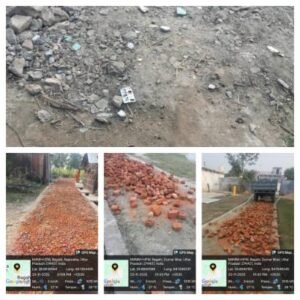 कुशीनगर 25/11/25**विकासखंड तमकुही के ग्राम सभा बगही में विकास के नाम पर हो रहा भारी भ्रष्टाचार 