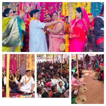 हमीरपुर 26/11/25*सर्व जातिय सामूहिक विवाह समारोह विशाल भण्डारे के साथ सम्पन्न हुआ हमीरपुर 26/11/25*सर्व जातिय सामूहिक विवाह समारोह विशाल भण्डारे के साथ सम्पन्न हुआ