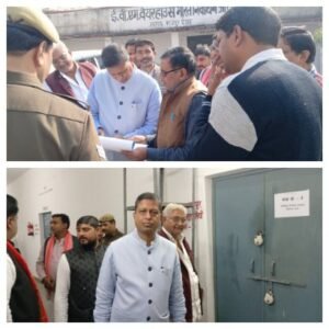 कानपुर देहात27नवंबर25*जिलाधिकारी ने ईवीएम वेयरहाउस का किया मासिक निरीक्षण, दिये निर्देश*