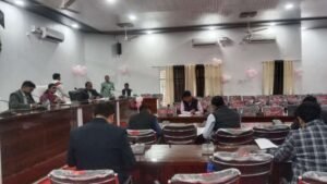 बाँदा 1/12/25*जिलाधिकारी जे0रीभा की अध्यक्षता में विकास भवन सभागार में जिला स्तरीय सलाहकार समिति बैंकर्स की बैठक संपन्न हुई।