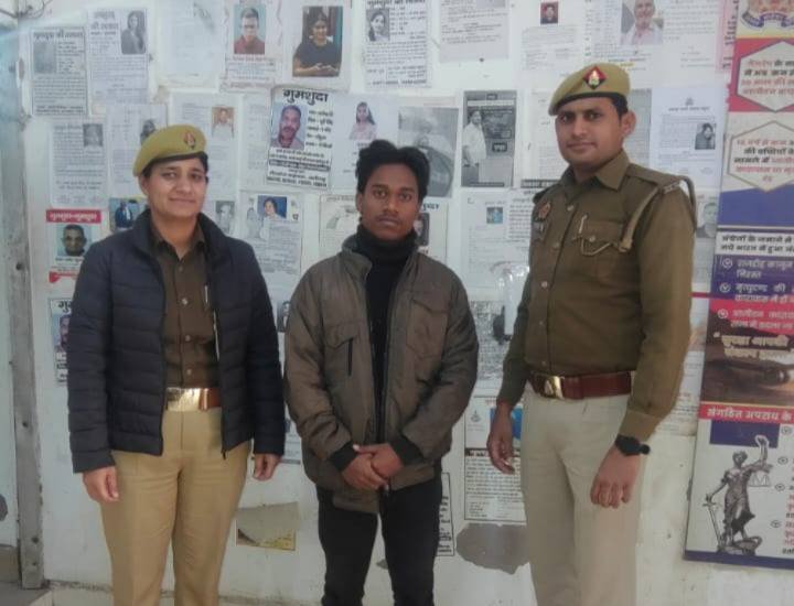 मथुरा 6 दिसंबर 25*थाना वृन्दावन पुलिस द्वारा बलात्कार के अभियोग में वाँछित अभियुक्त को किया गिरफ्तार ।*