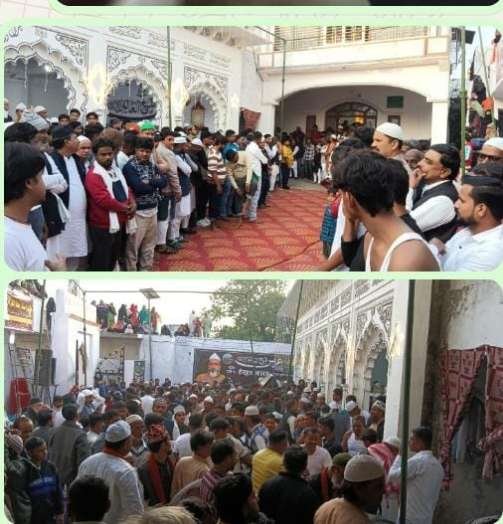 अयोध्या 6दिसम्बर 25*धूम से निकला मख्दूम साहब का ख़िरक़ा (जुब्बा)ब,ड़ा ख़िरक़ा की जियारत के लिए उमड़ी भीड़