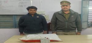 मथुरा 20 दिसंबर 25 *थाना माँट पुलिस ने एक अभियुक्त को 21 पाउच देशी अवैध शराब सहित किया गिरफ्तार।*