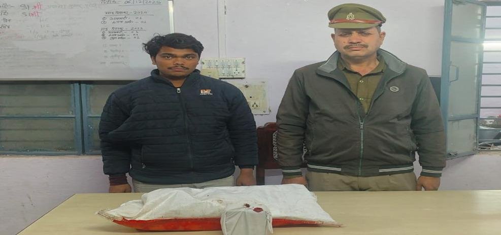 मथुरा 20 दिसंबर 25 *थाना माँट पुलिस ने एक अभियुक्त को 21 पाउच देशी अवैध शराब सहित किया गिरफ्तार।*