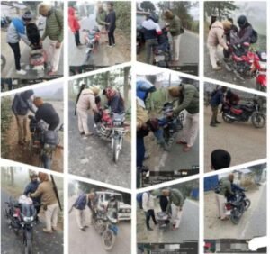 पूर्णिया बिहार 22 दिसंबर 25*पूर्णिया पुलिस ने बैंकों की सुरक्षा के लिए चलाया अभियान