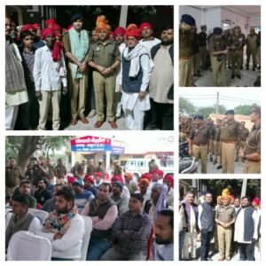 मथुरा 3दिसम्बर 25*अपर पुलिस अधीक्षक ग्रामीण मथुरा द्वारा नौझील थाने का वार्षिक निरीक्षण