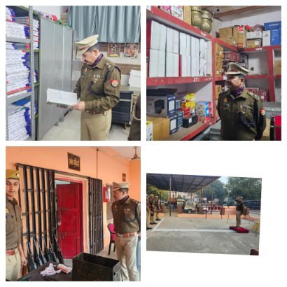 मथुरा 9 दिसंबर 25* पुलिस अधीक्षक द्वारा परेड की सलामी ली गई*