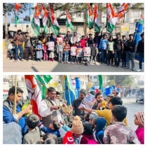 नोयडा 9दिसम्बर 25*सैक्टर 9 बांस बल्ली ड्रम मार्केट में सोनिया गाँधी का जन्मदिन बड़ी धूमधाम से मनाया गया