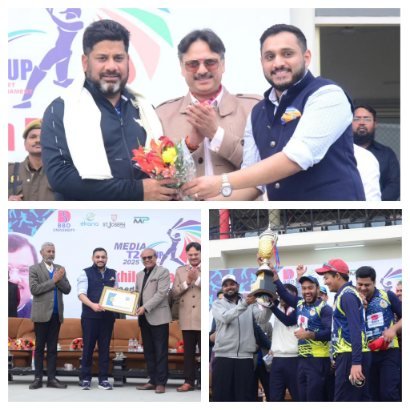 दिल्ली 22दिसम्बर 25*दिल्ली इलेक्ट्रॉनिक मीडिया XI ने अपने शानदार प्रदर्शन के साथ ट्रॉफी जीती!