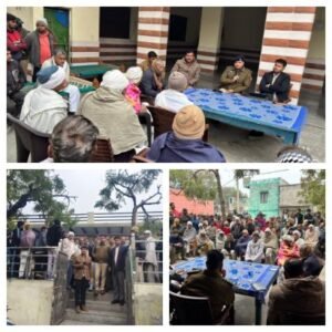 मथुरा 29 दिसंबर 25*आगामी पंचायत चुनाव 2026 के सम्बन्ध में ग्राम पैगांव (थाना शेरगढ़) मथुरा में एक सरकारी चौपाल आयोजित की गयी जिसके मुख्य बिन्दू निम्नलिखित हैः-*