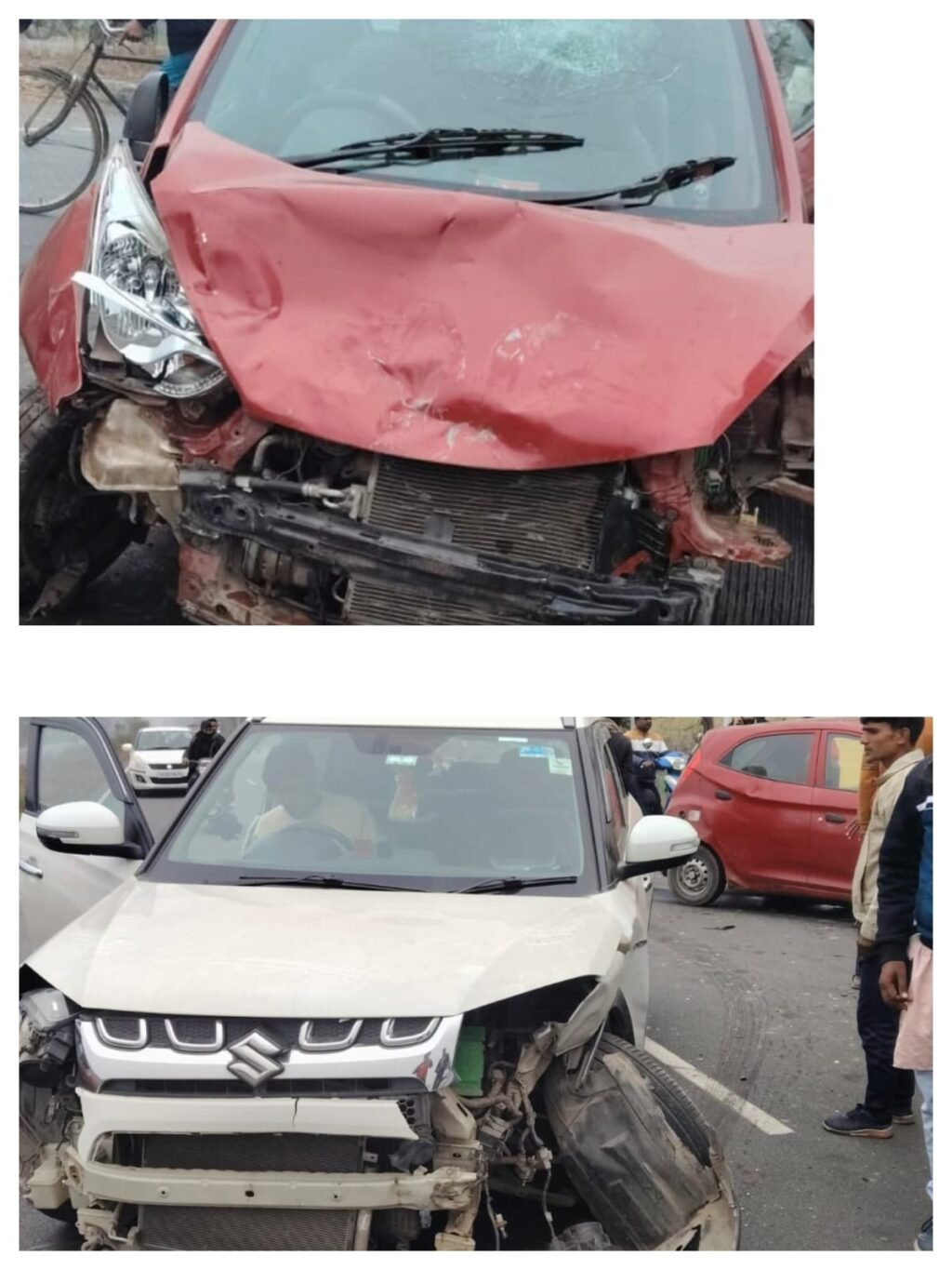 लखीमपुर-१९ दिसंबर २५ * सीतापुर हाइवे पर ग्राम चिमनी लवली नर्सरी के पास दो कारों की भयंकर टक्कर। .. लखीमपुर-१९ दिसंबर २५ * सीतापुर हाइवे पर ग्राम लखीमपुर-१९ दिसंबर २५ * सीतापुर हाइवे पर ग्राम चिमनी लवली नर्सरी के पास दो कारों की भयंकर टक्कर। ..