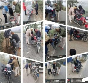 पूर्णिया बिहार 22 दिसंबर 25*पूर्णिया पुलिस ने बैंकों की सुरक्षा के लिए चलाया अभियान