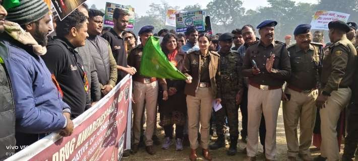 पूर्णिया बिहार 11 जनवरी 26*मादक पदार्थ के विरुद्ध पुलिस अधीक्षक सुश्री स्वीटी सेहरावत की पहल