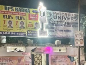 कानपुर नगर 12 जनवरी 26**शहर के शेर कहे जाने वाले नेता का पोस्टर अब शौचालयों पर भी*