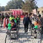 अयोध्या 13जनवरी26*रुदौली ब्लॉक परिसर में 36 दिव्यांगों को वितरित की गई ट्राई साइकिल