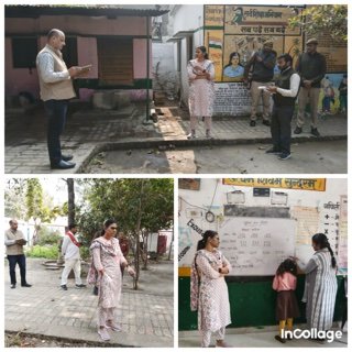 बाँदा २७ जनवरी २६*प्राथमिक विद्यालय गुमाई 2 विकासखण्ड महुआ का जिलाधिकारी, बाँदा द्वारा निरीक्षण किया गया।