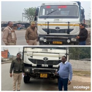 बाँदा २८ जनवरी २६*ओवरलोड माल वाहनों के विरूद्ध कार्यवाही करते हुए 08 वाहनों को जनपद के विभिन्न थानों में किया गया निरूद्ध*