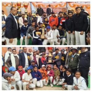 कानपुर नगर 3जनवरी 26*महिला क्रिकेट में इटावा और पुरुष वर्ग में यूपी पुलिस बनी चैंपियन