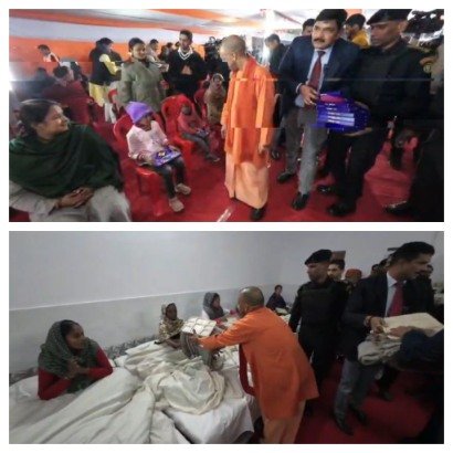 वाराणसी3जनवरी 25*मुख्यमंत्री ने शीतलहर में ठिठुरते गरीब, असहायों को कंबल एवं भोजन देकर राहत पहुंचाई वाराणसी3जनवरी 25*मुख्यमंत्री ने शीतलहर में ठिठुरते गरीब, असहायों को कंबल एवं भोजन देकर राहत पहुंचाई