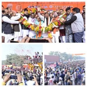 बाराबंकी 12 जनवरी 26*भाजपा प्रदेश अध्यक्ष पंकज चौधरी पहुंचे बाराबंकी– प्रथम आगमन, कार्यकर्ताओं में जबर्दस्त उत्साह..*